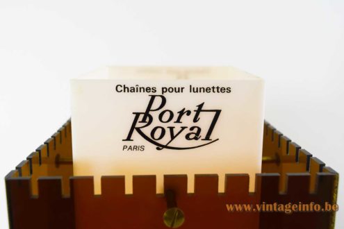 Brown White Acrylic Table Lamp 4