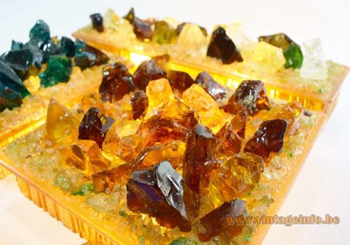 Brutalist Glass Fragments Wall Lamps 6