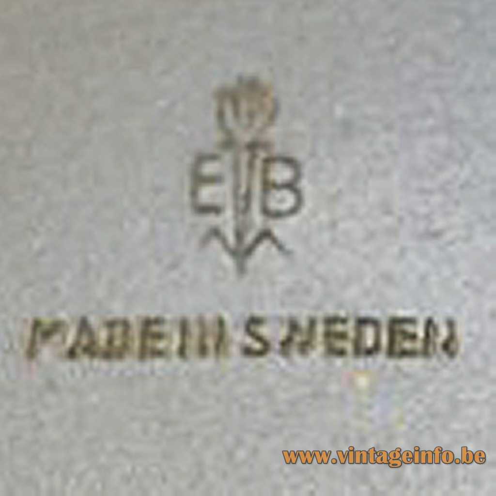 Einar Bäckström logo - EB Made in Sweden