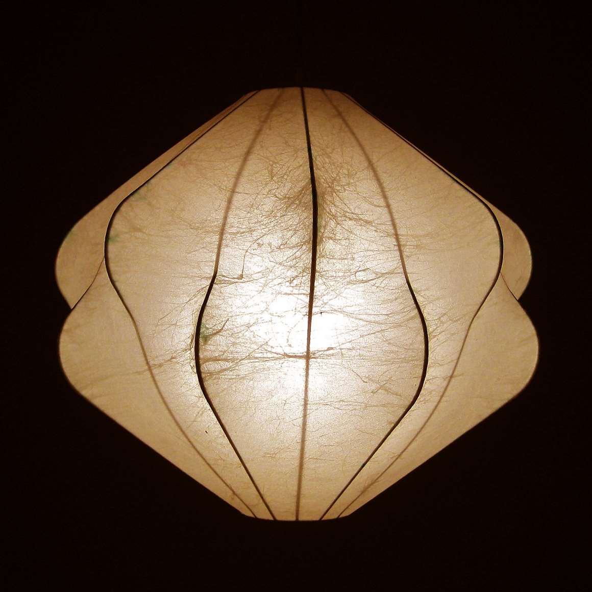 Goldkant Leuchten Cocoon pendant lamp sprayed plastic wire frame 1960s 1970s Germany