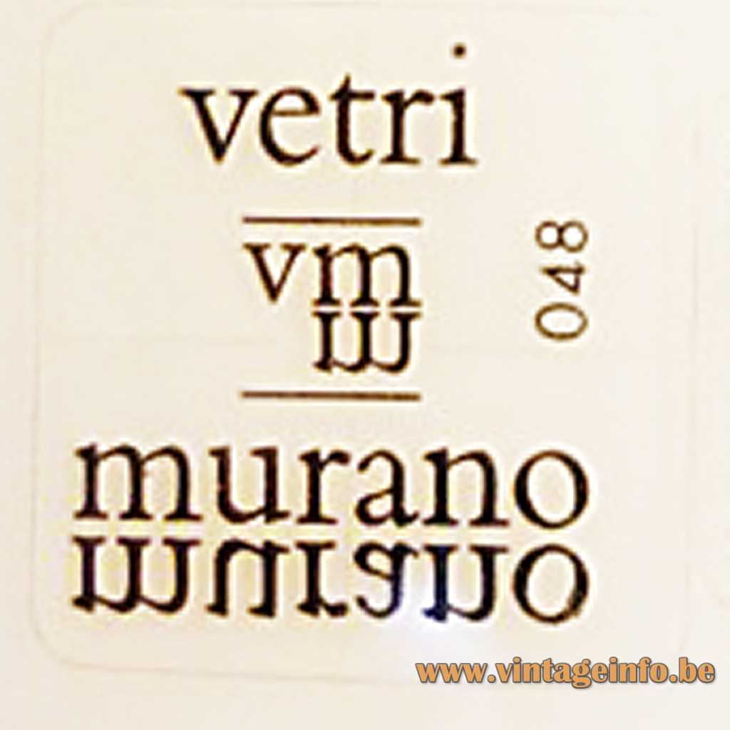 LEUCOS Vetri Murano 048 label