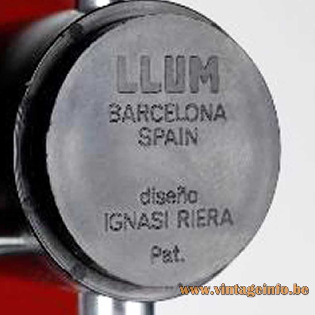 Llum Barcelona Spain pressed logo