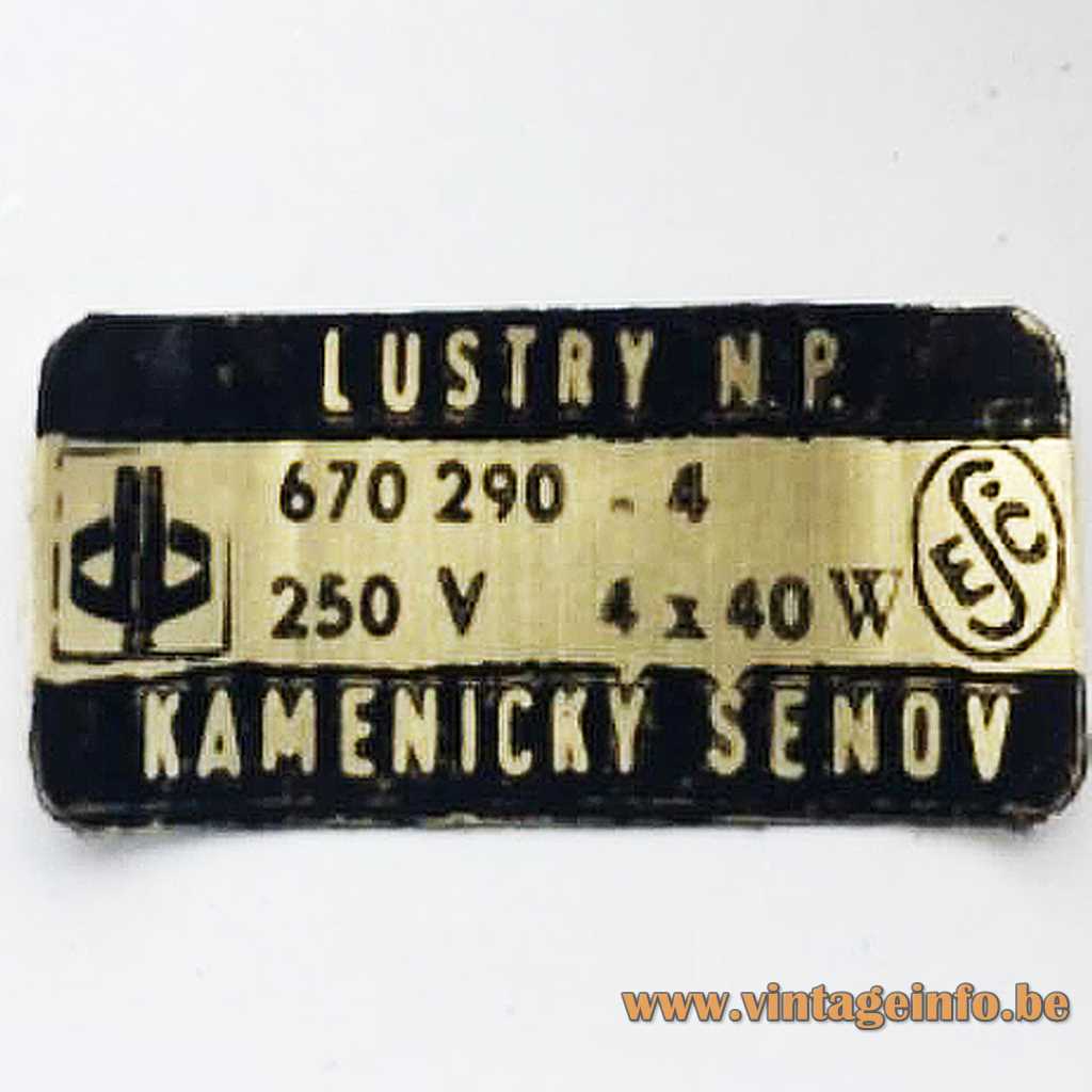 Lustry Kamenický Šenov label