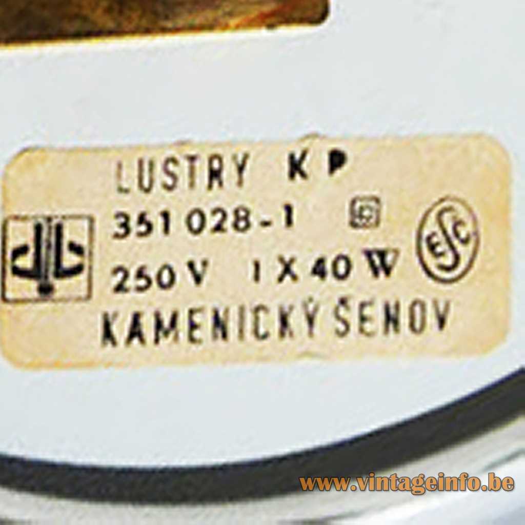 Lustry Kamenický Šenov label