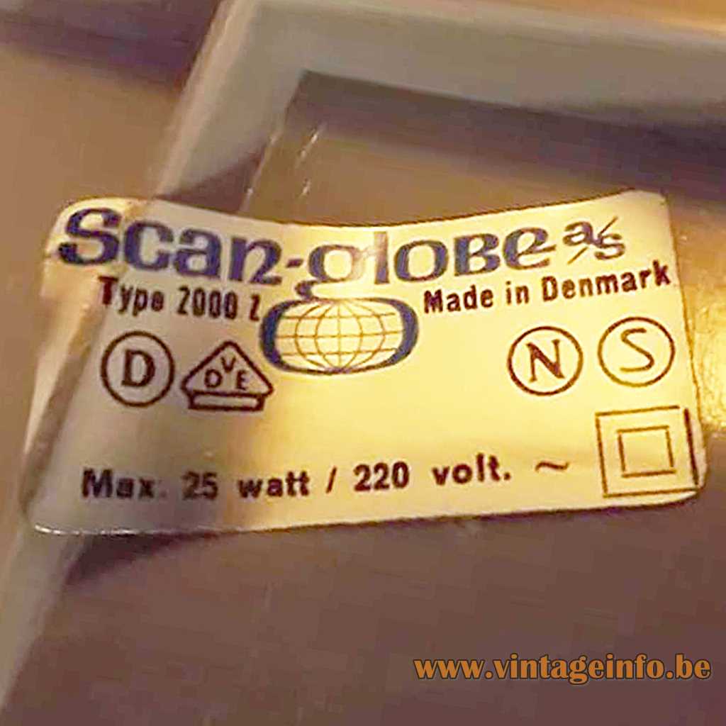 Scan-Globe as Denmark label
