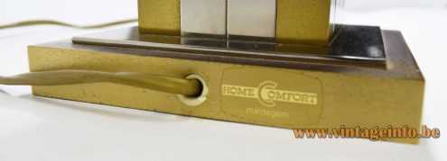 Belgo Chrom brass & chrome table lamp - Home Comfort label 