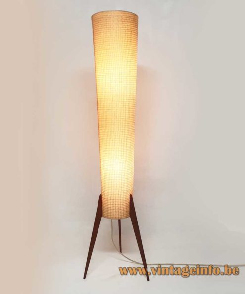 Conical Tripod Rocket Floor Lamp 1