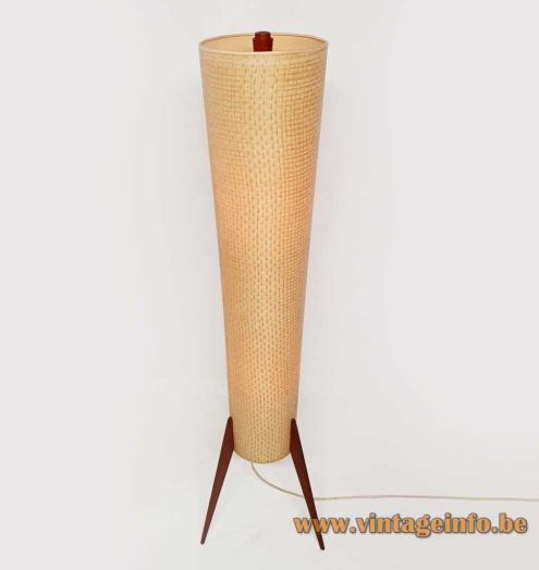 Conical Tripod Rocket Floor Lamp 6