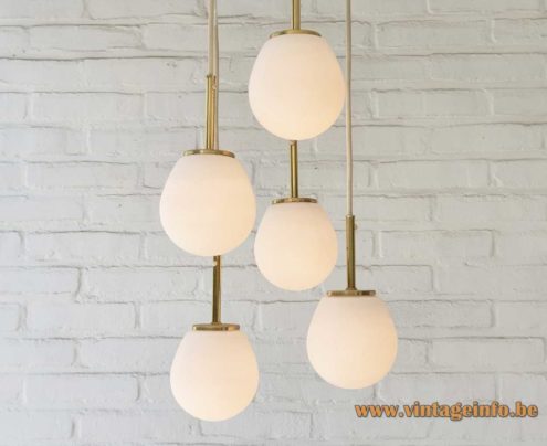 DORIA Opal Globes Cascading Chandelier 1