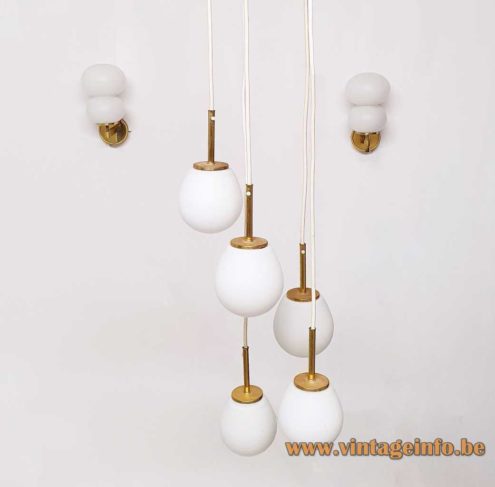 DORIA Opal Globes Cascading Chandelier 4