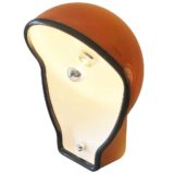 Fabio Lenci Birghitta table lamp 1972 design brown acrylic lampshade black rim Harvey Guzzini 1960s 1970s