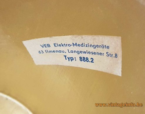 VEB Wohnraumleuchten Striped Globes Chandelier 6