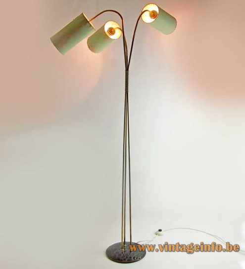 1970s Tubular Lampshades Floor Lamp 1