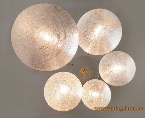 DORIA 5 Glass Globes Cascading Chandelier 6