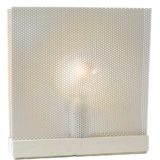 Indoor Sidelite table lamp 1979 design: Maria Hees square white mesh grid 1970s 1980s E14 socket