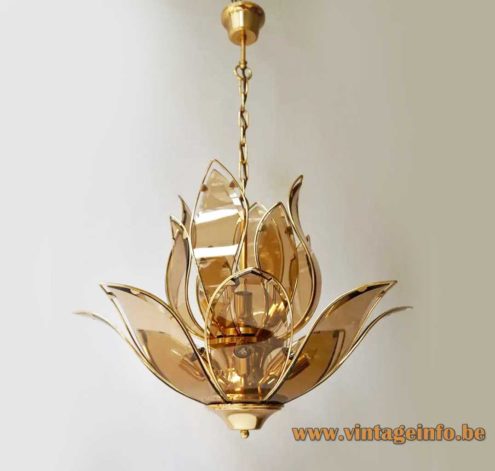 Lotus Flower Glass Chandelier 2