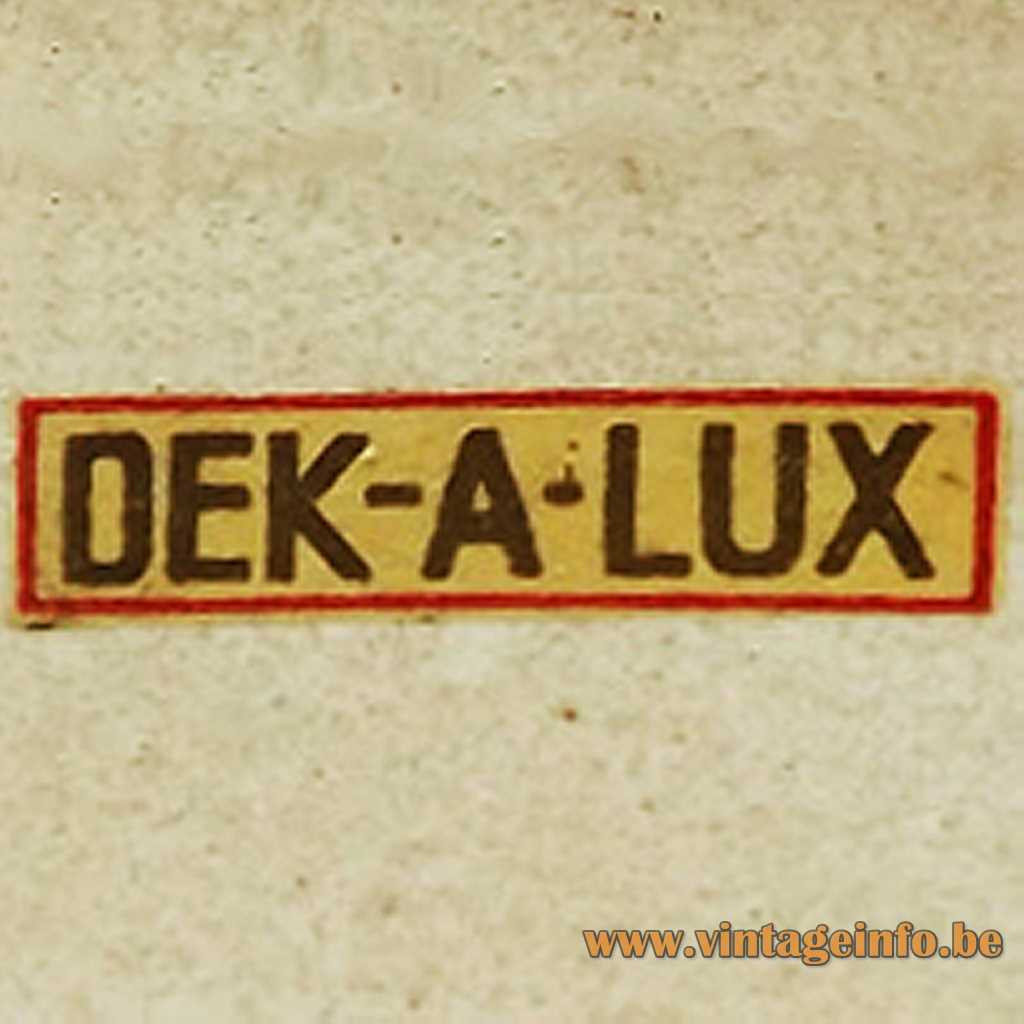 Dek-A-Lux label