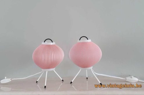Celluloid Globe Tripod Table Lamp 3