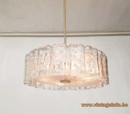 DORIA Round Ice Glass Chandelier 1