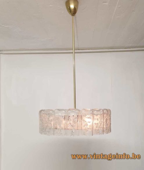 DORIA Round Ice Glass Chandelier 2