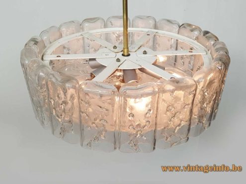 DORIA Round Ice Glass Chandelier 7