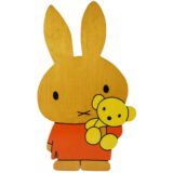 Miffy Nijntje wall lamp orange-yellow plywood lampshade rabbit picture books Dick Bruna 1990s Netherlands E14 socket