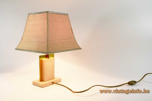 Camille Breesch Travertine Bedside Table Lamp 5