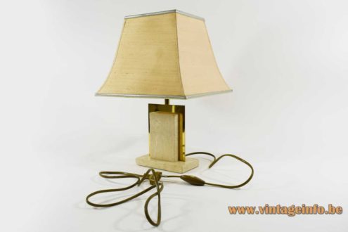 Camille Breesch Travertine Bedside Table Lamp 6