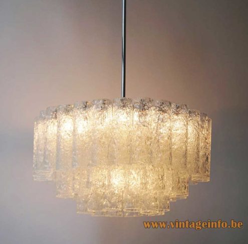 DORIA Round Glass Tubes Chandelier 2