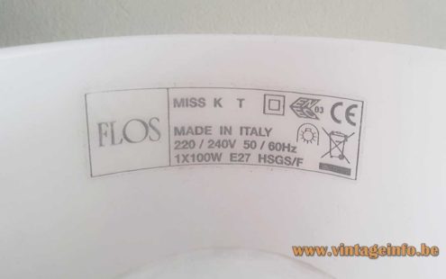 FLOS Miss K Table Lamp 6