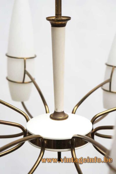1960s Opal Cones Chandelier 3