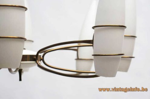 1960s Opal Cones Chandelier 4