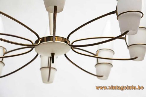 1960s Opal Cones Chandelier 5