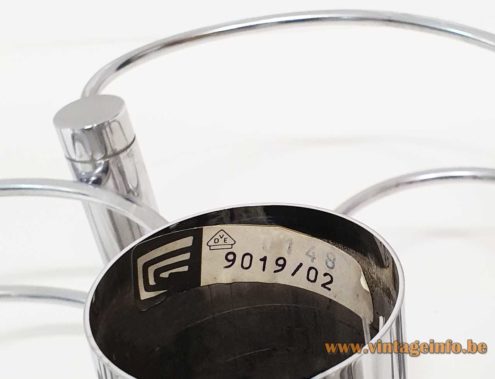 1970s Chrome Cosack Chandelier 6