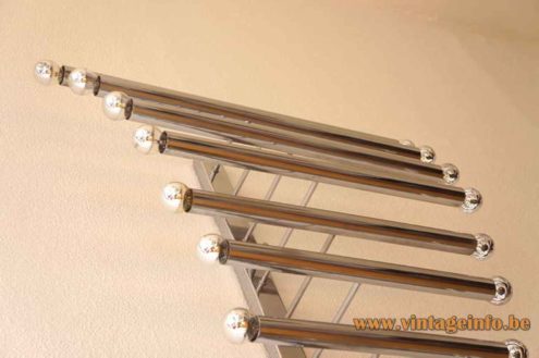 Chrome Tubes Wall Lamp 2