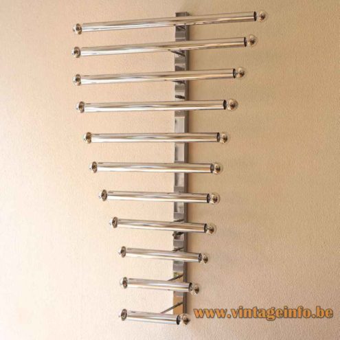 Chrome Tubes Wall Lamp 3