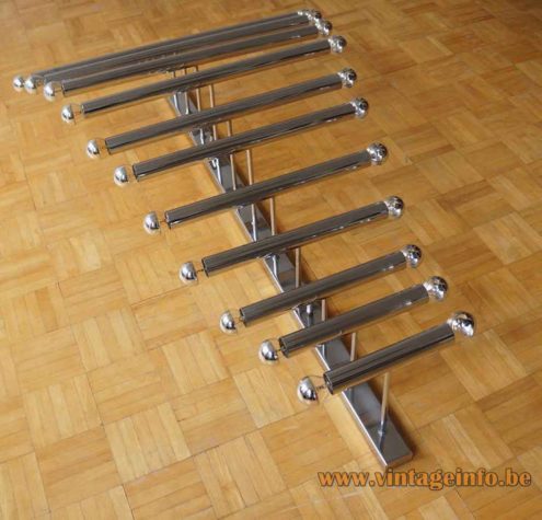 Chrome Tubes Wall Lamp 4