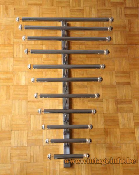 Chrome Tubes Wall Lamp 5