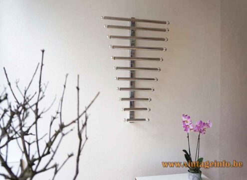 Chrome Tubes Wall Lamp 6