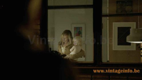 Anders Pehrson Bumling pendant lamp used as a prop in the 2013 TV series The Bridge S02E10