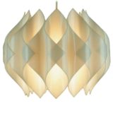 Atelje Lyktan Pyrola pendant lamp 1960s design: Hannelore Dreutler round white acrylic folded cylinders lampshade Sweden