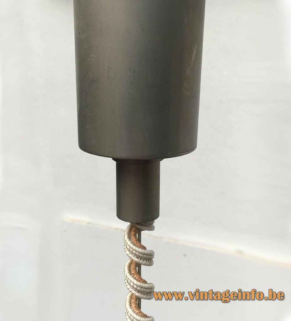 Carlo Nason LT 338 pendant lamp canopy rise & fall mechanism AV Mazzega Italy
