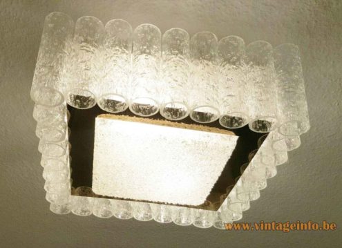 DORIA Square Glass Flush Mount 2