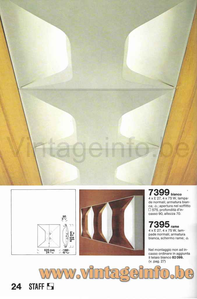 Dieter Witte Oyster Wall Lamp - 1974 Catalogue Picture