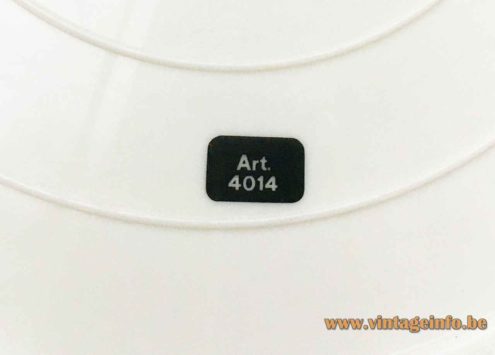 Harvey Guzzini Duetto Table Lamp 4014 Label