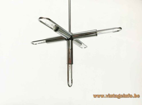 Kinkeldey Chrome Tubes Chandelier 1