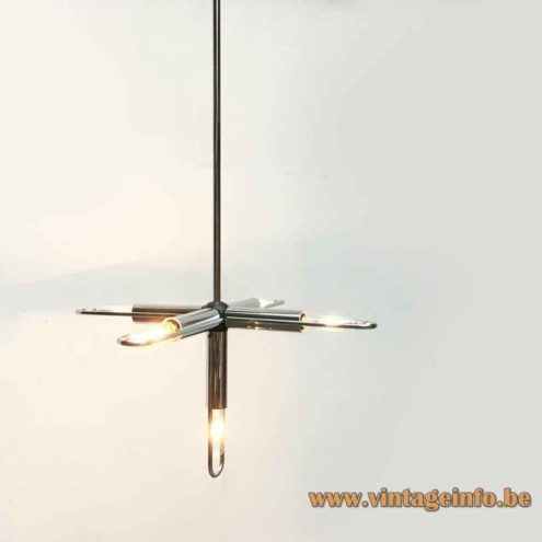 Kinkeldey Chrome Tubes Chandelier 2