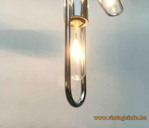 Kinkeldey Chrome Tubes Chandelier 5