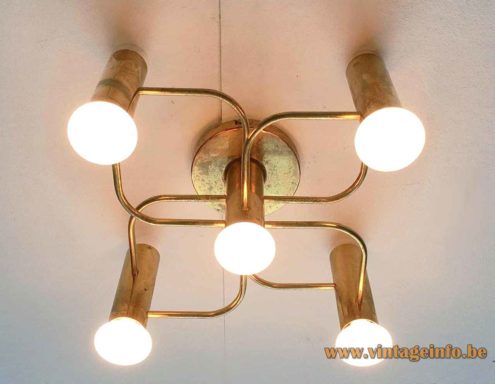 Leola Brass Flush Mount 1