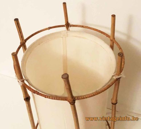 Louis Sognot Rattan Table Lamp 5